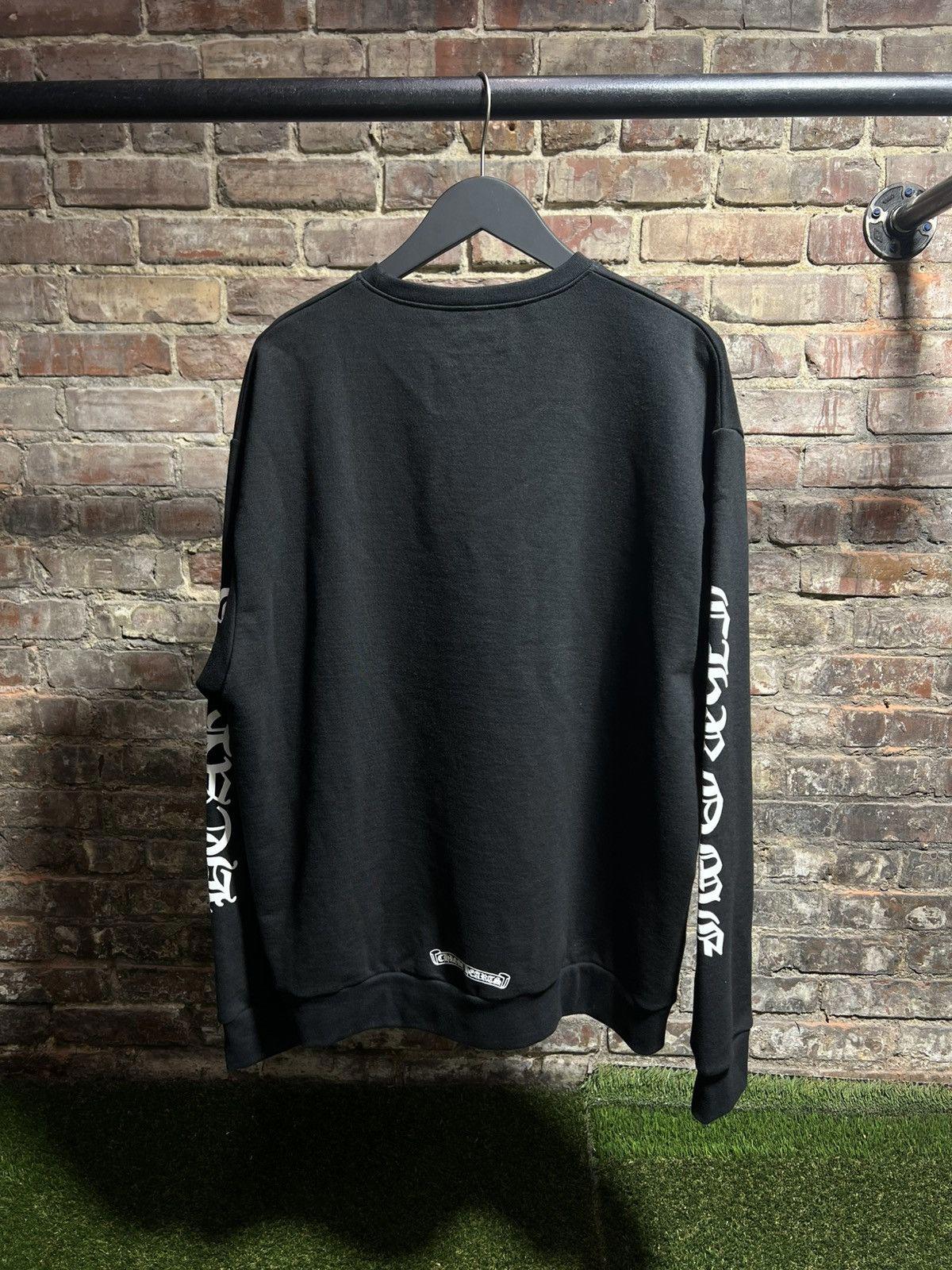 Chrome Hearts Neck Script Black Crewneck Sz. M