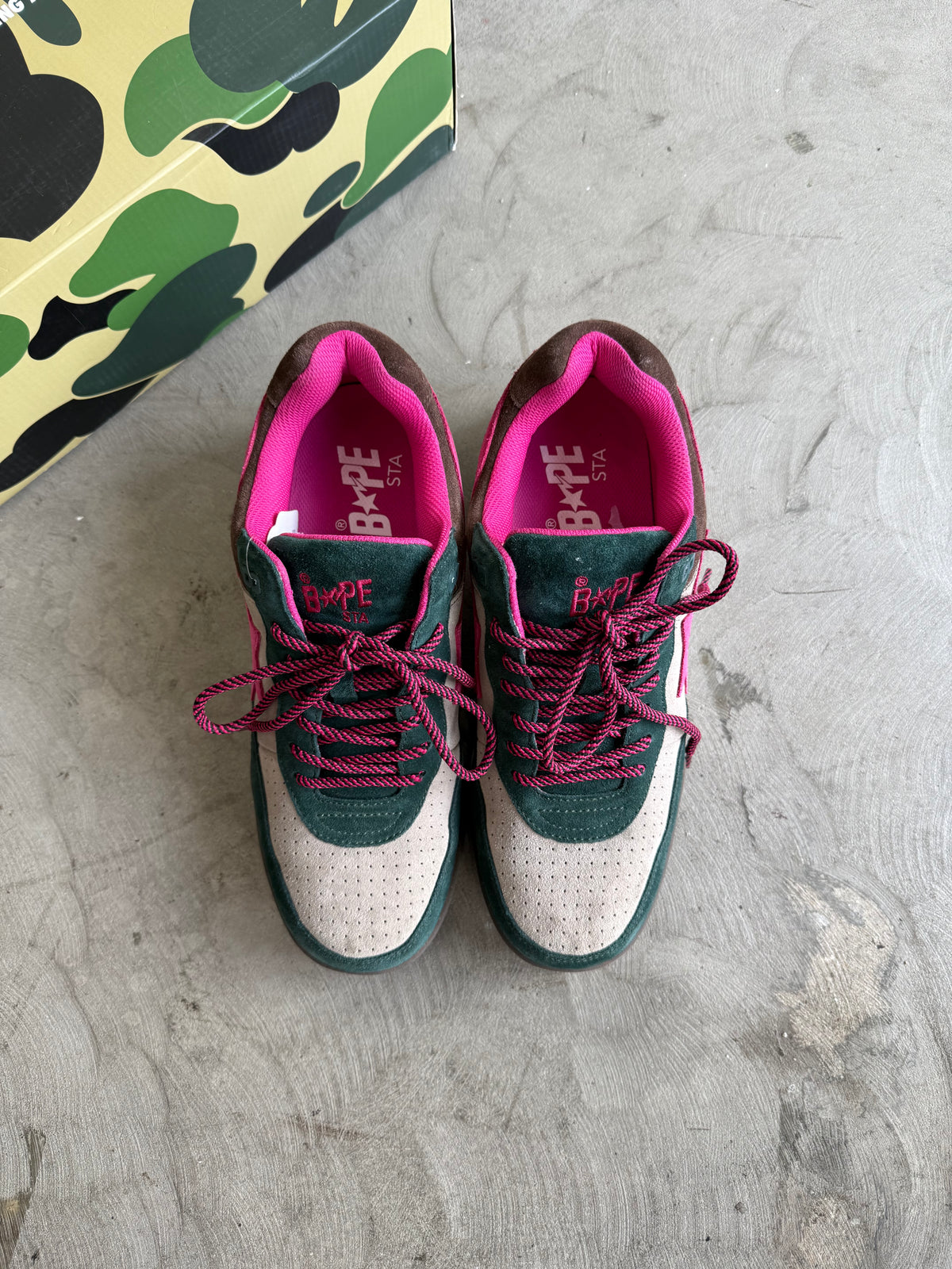 Bape Roadsta Green/Pink Sz. 11