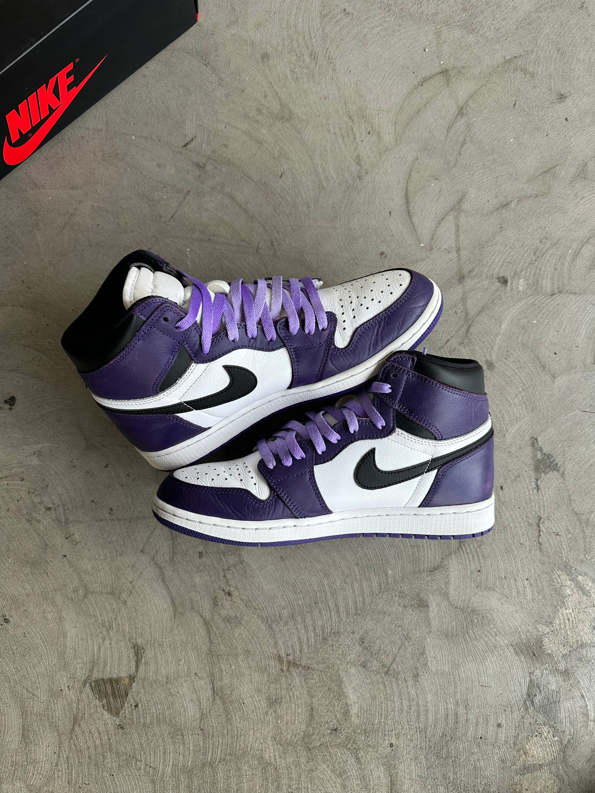 Jordan 1 Court Purple 2.0 Sz. 9.5