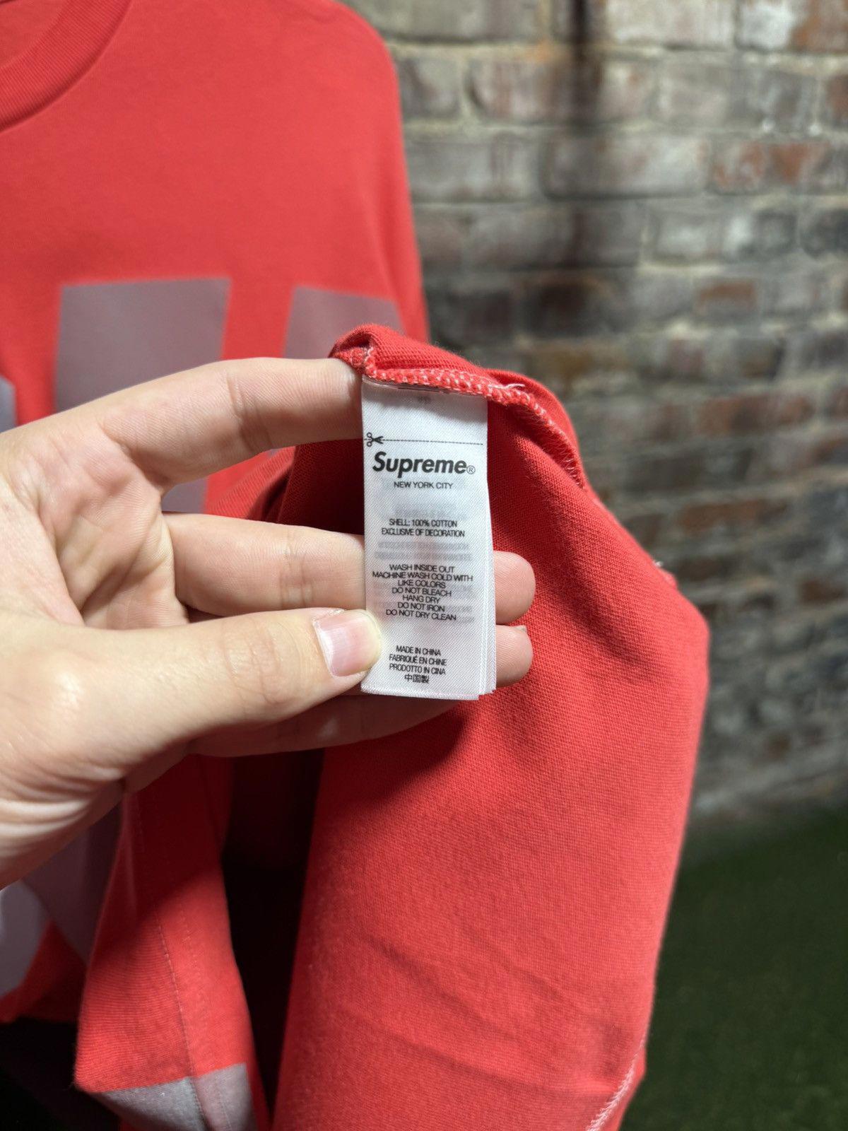 Supreme Reflective Logo L/S Sz. M