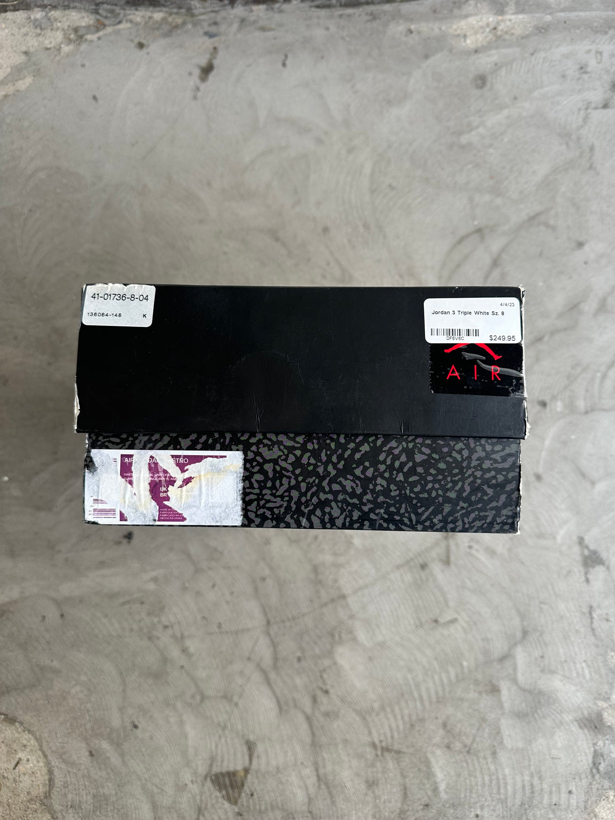 Jordan 3 Pure White Sz. 8.5