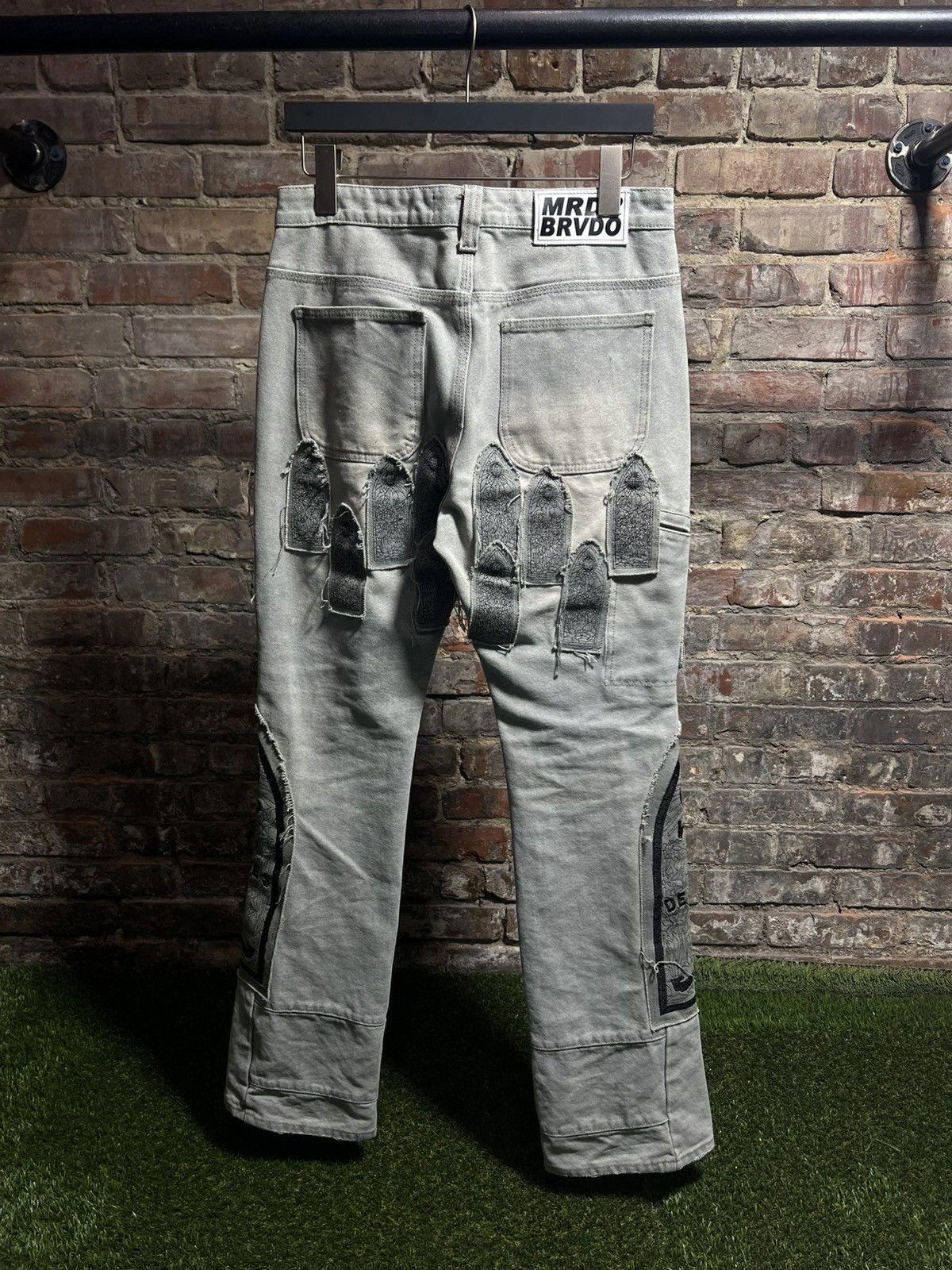 Who Decides War Patched Arch Embroidered Jeans Sz. 28