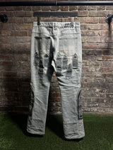 Who Decides War Patched Arch Embroidered Jeans Sz. 28