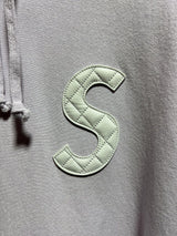 Supreme Lavender Leather S Logo Hoodie Sz. XL