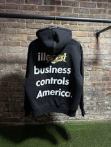 Supreme Antihero Illegal Business Hoodie Black Sz. (S-XL)
