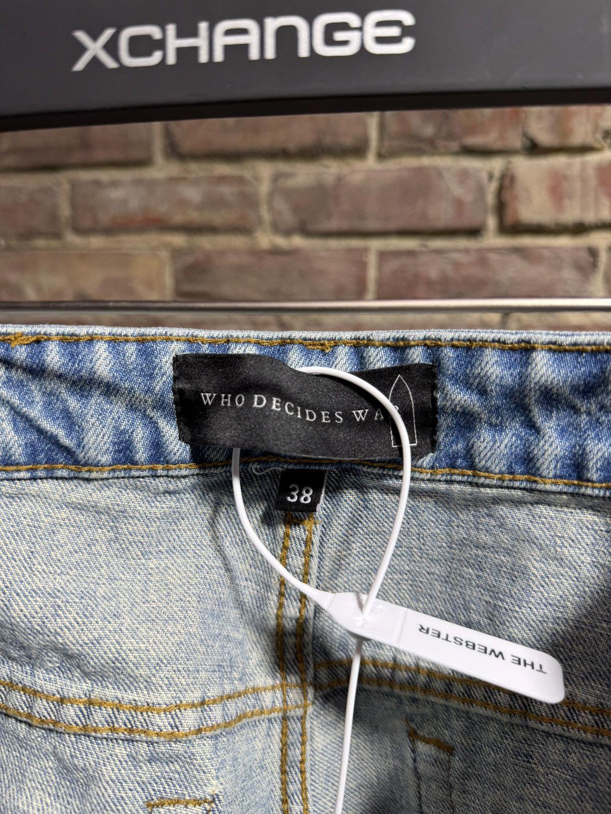 Who Decided War Side Embroidered Multicolor Denim Sz. 38