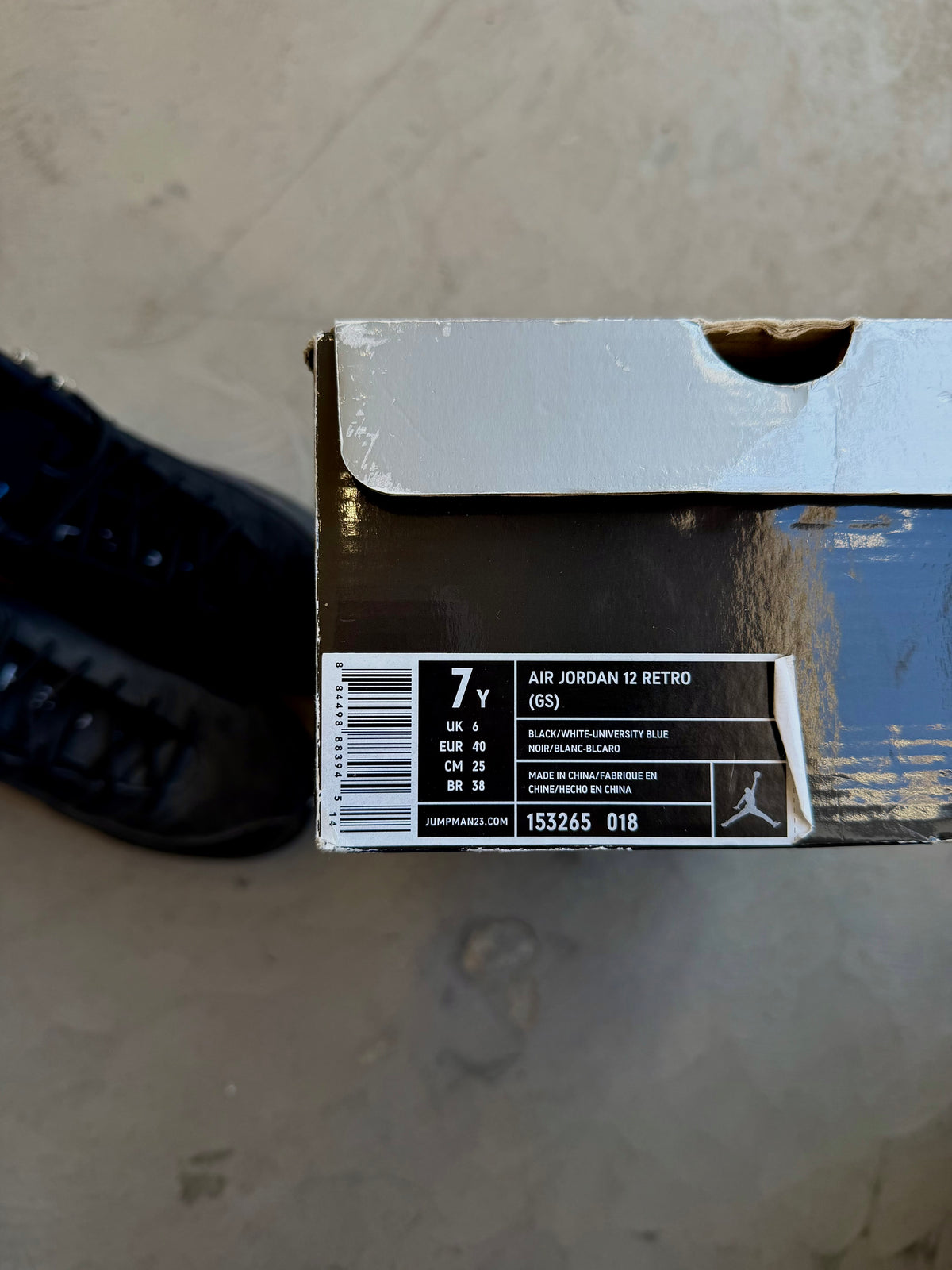 Jordan 12 Anniversary Blue Sz. 7Y