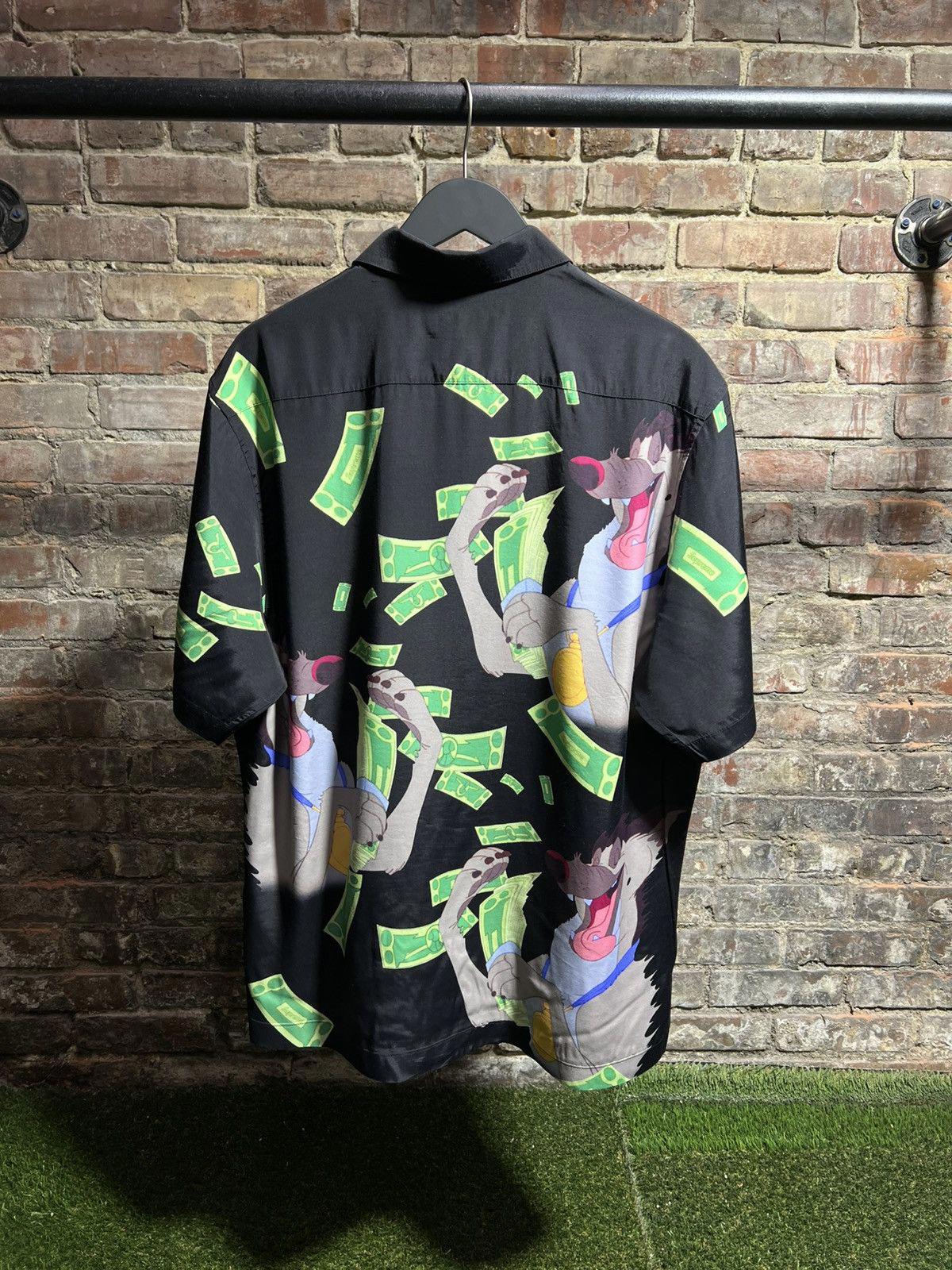 Supreme All Dogs Go To Heaven Button-Up Black Sz. L