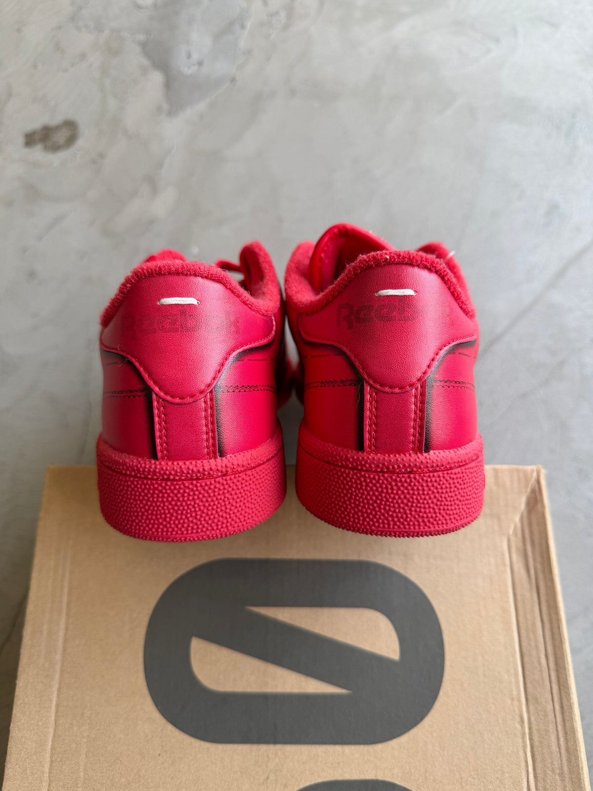 Margiela x Reebok Club C Vector Red Sz. 7Y