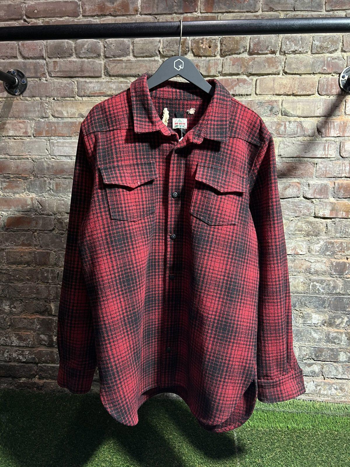 Off-White Flannel Sz. XL