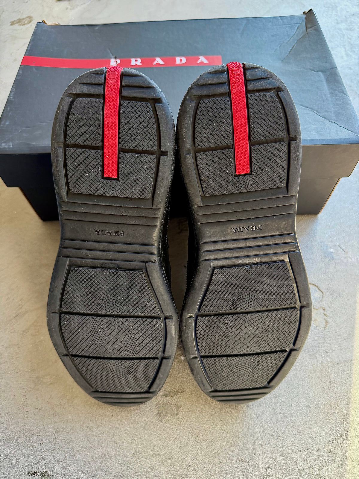 Prada America’s Cup Rubber Sneaker Black Sz. 42