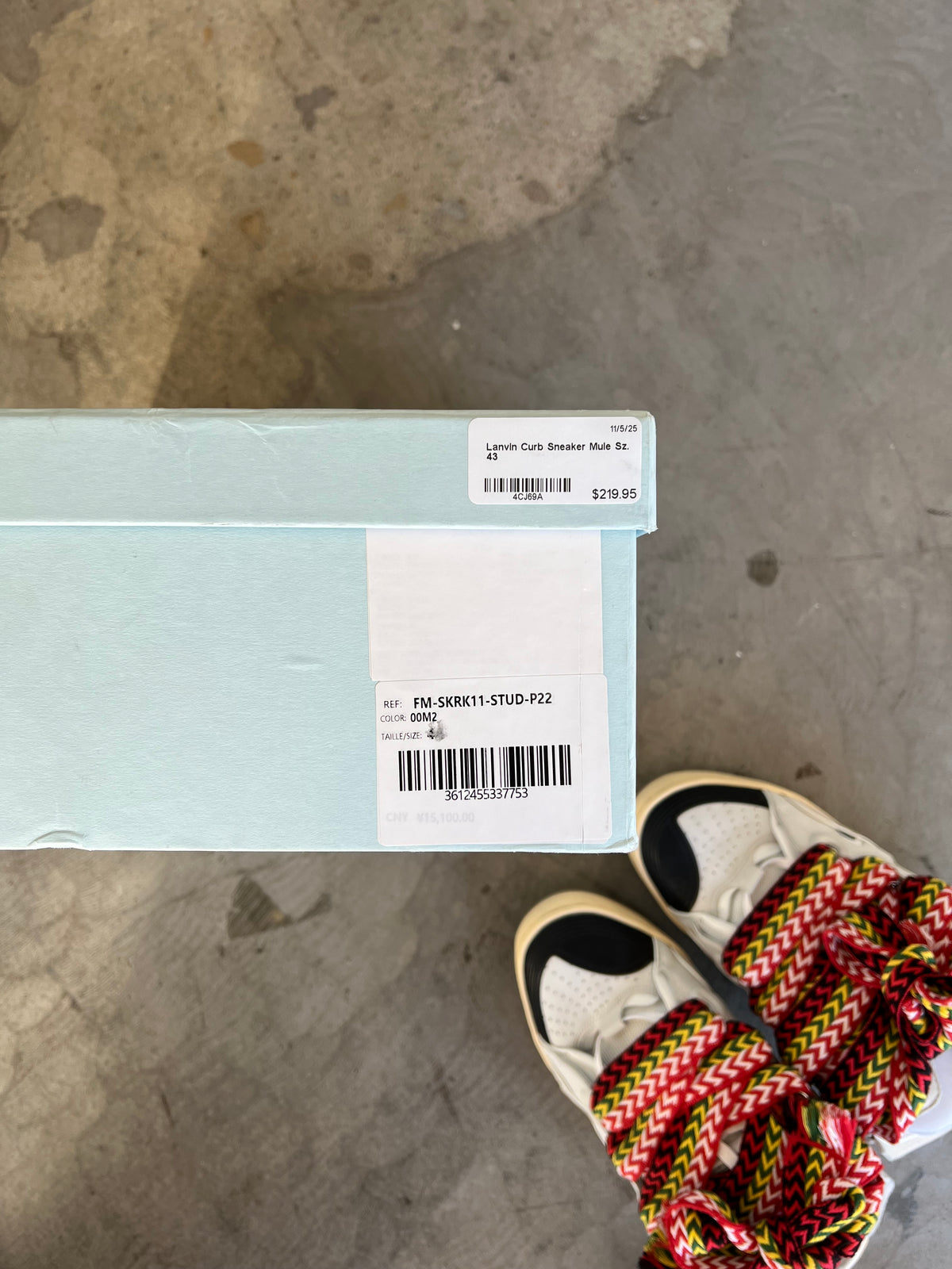 Lanvin Curb Sneaker Mule Sz. 43
