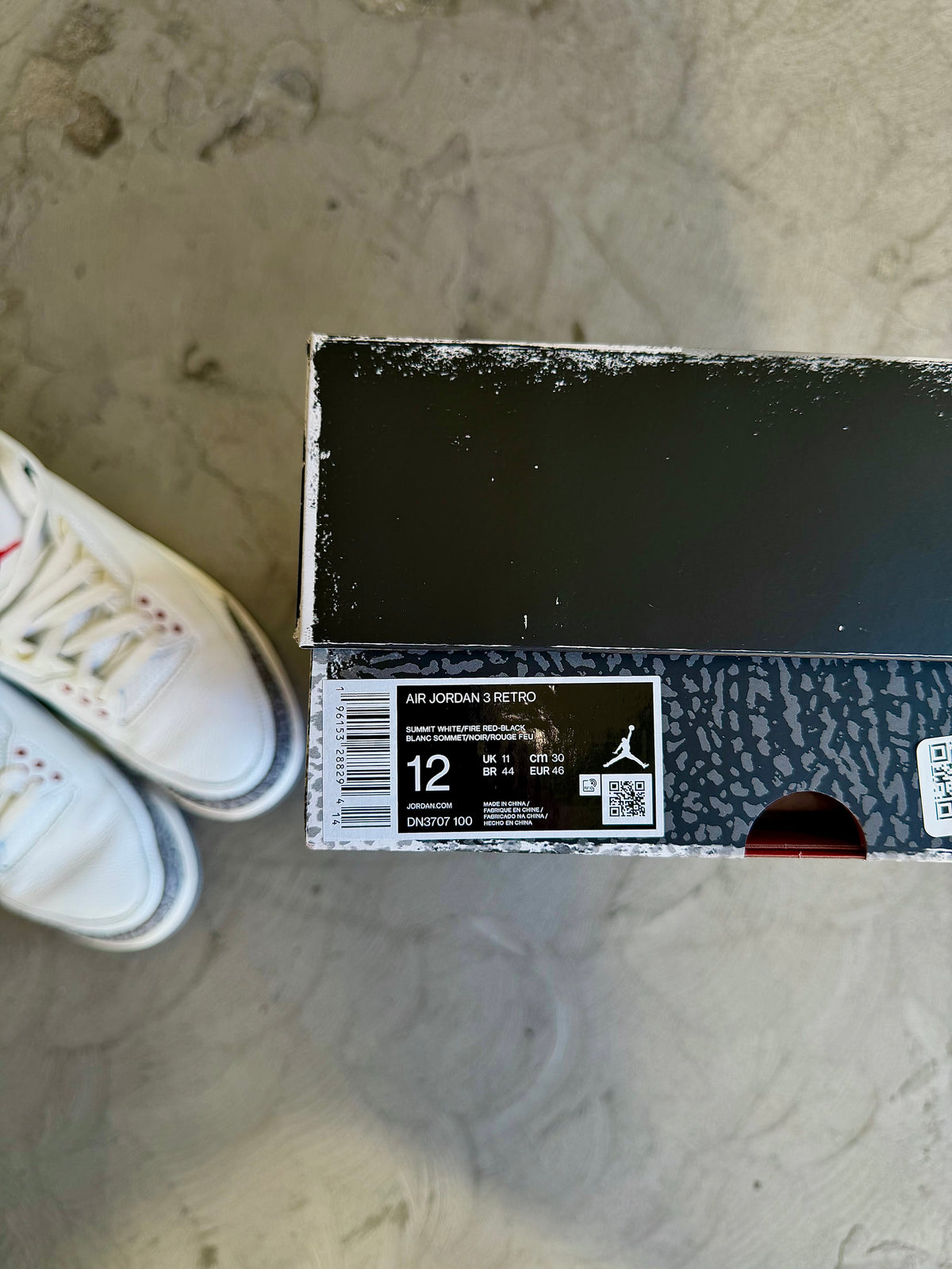 Jordan 3 Reimagined White Cement Sz. 12