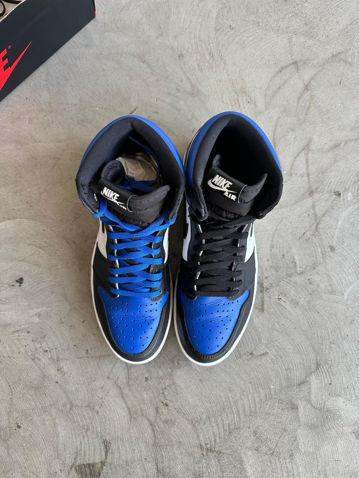 Jordan 1 Royal Toe Sz. 13