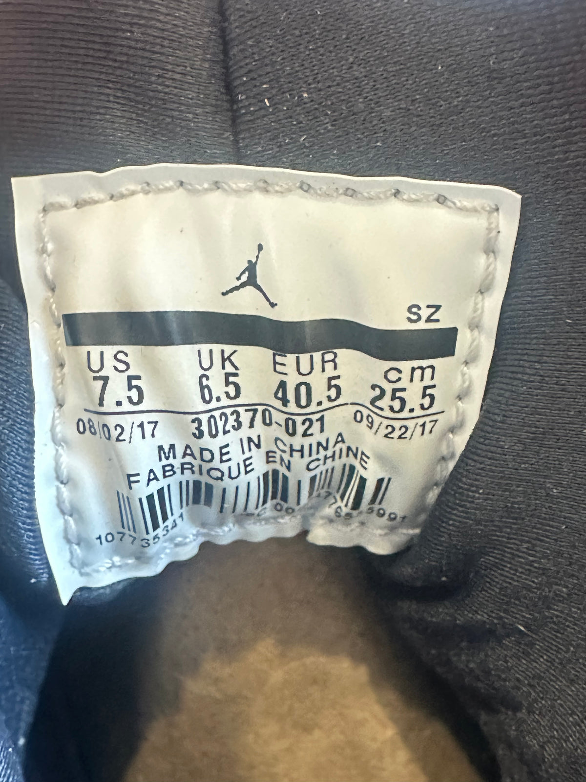 Jordan 9 All-Star Sz. 7.5