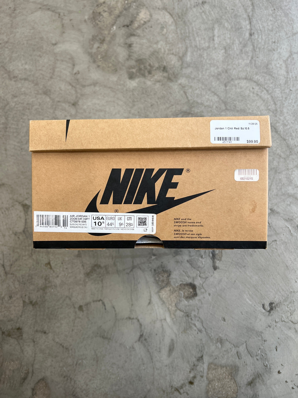 Jordan 1 Chili Red Sz. 10.5