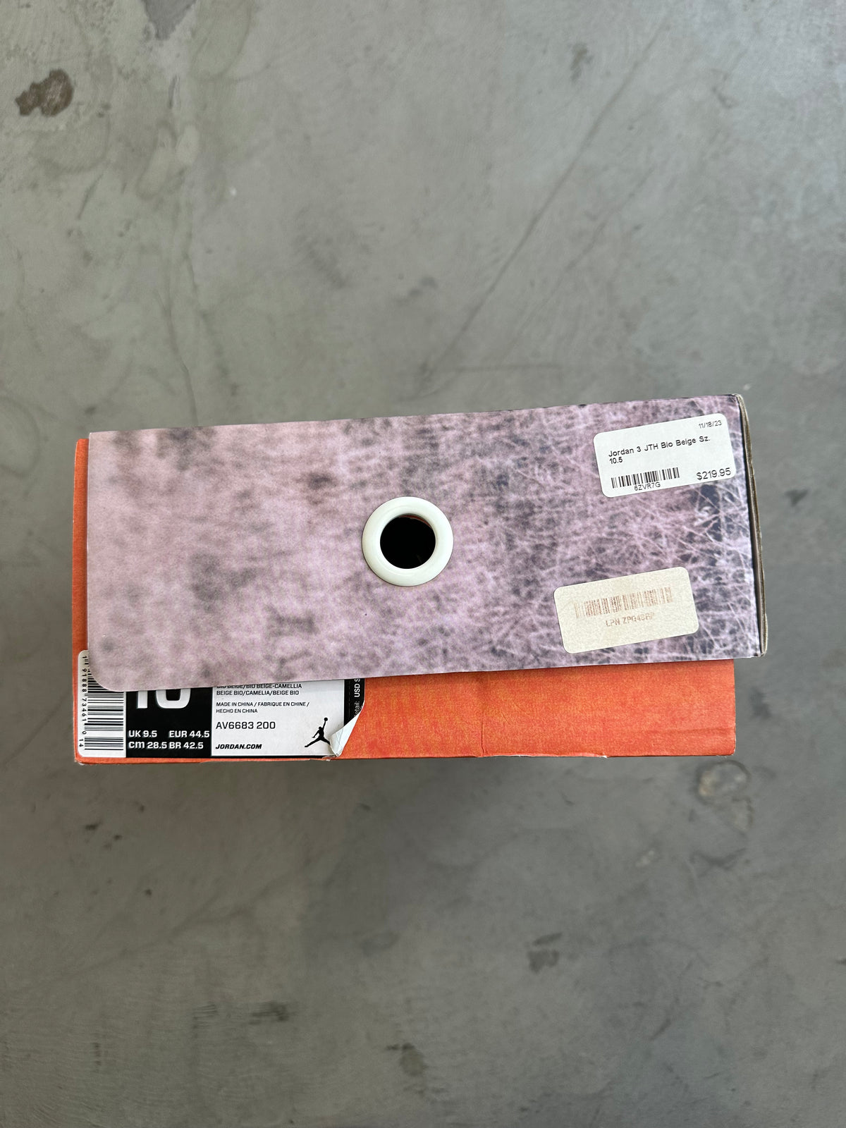 Jordan 3 JTH Bio Beige Sz. 10.5