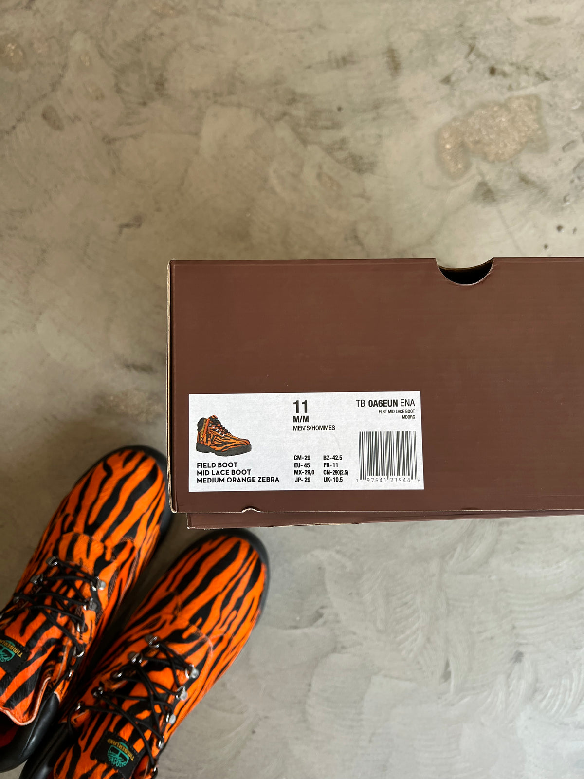 Supreme x Timberland Field Boot Tiger Print Sz. 11