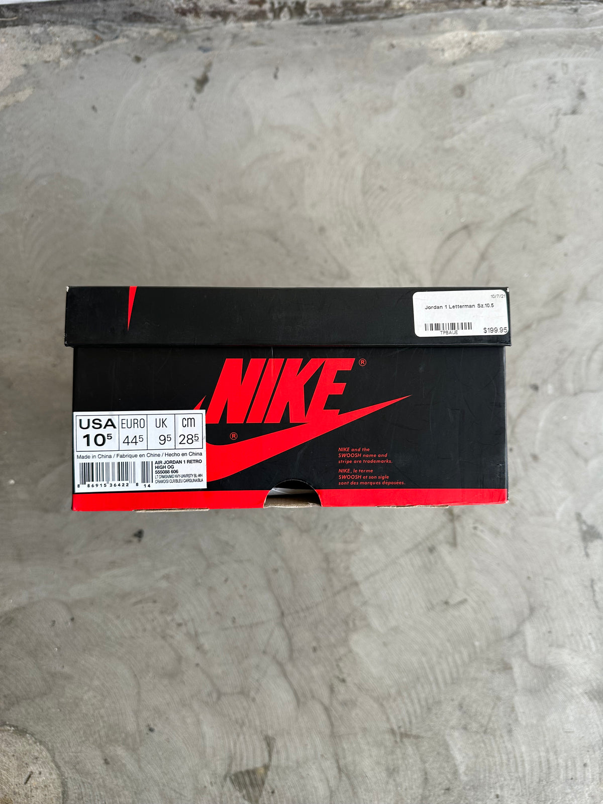 Jordan 1 Letterman Sz. 10.5