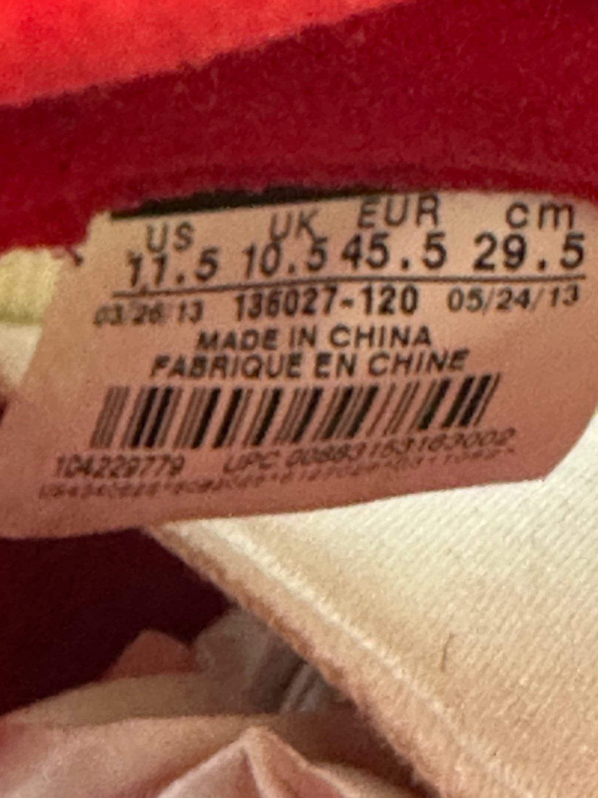 Jordan 5 Fire Red Sz. 11.5