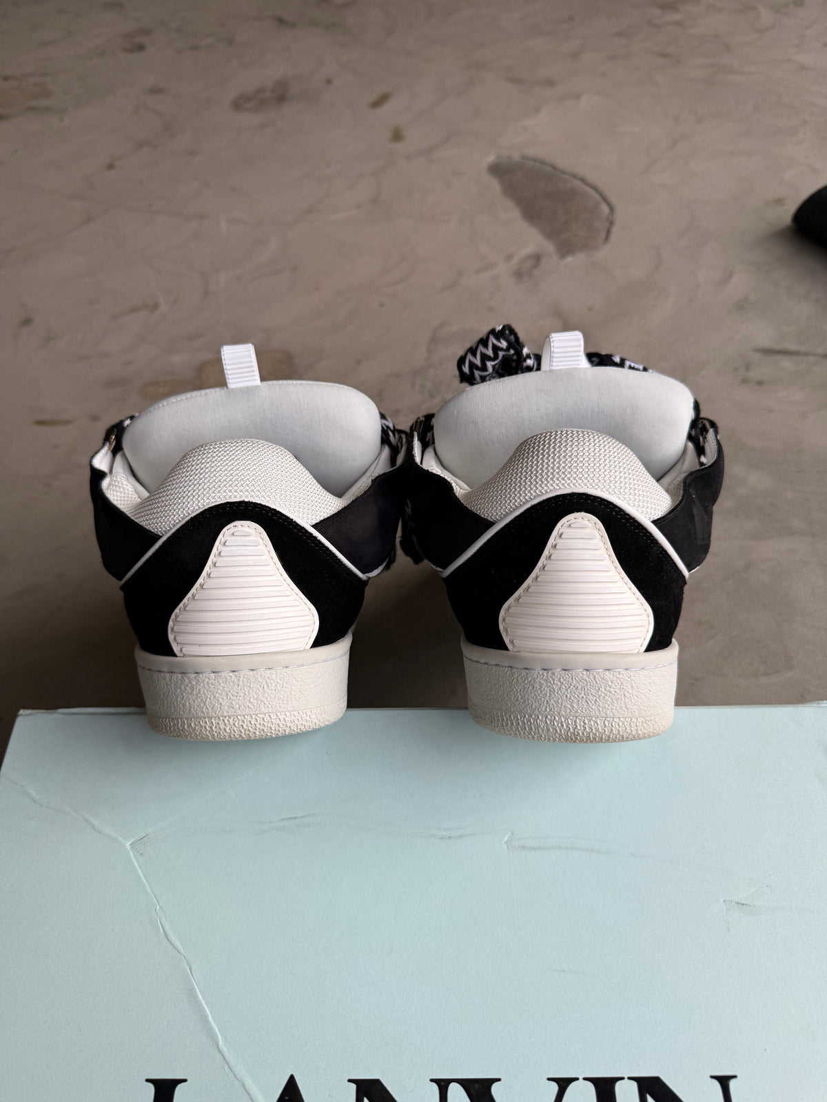 Lanvin Curb Sneaker Black/White Sz. 43