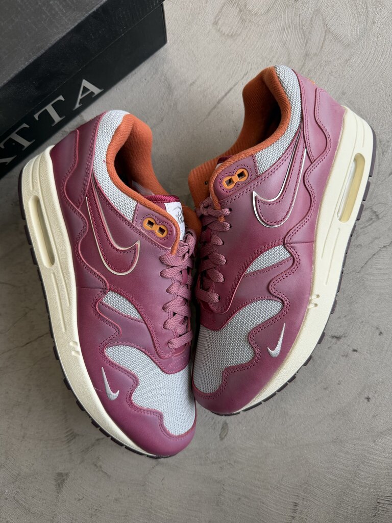 Patta Air Max 1 Burgundy Sz. 9.5