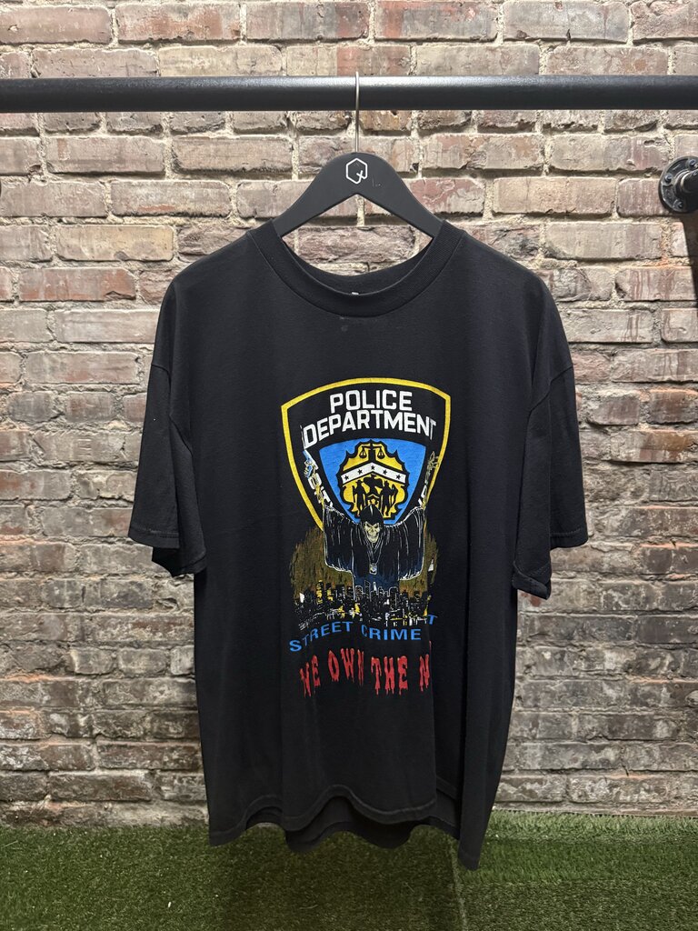 Vintage Skull Police Dept. Tee Sz.XL