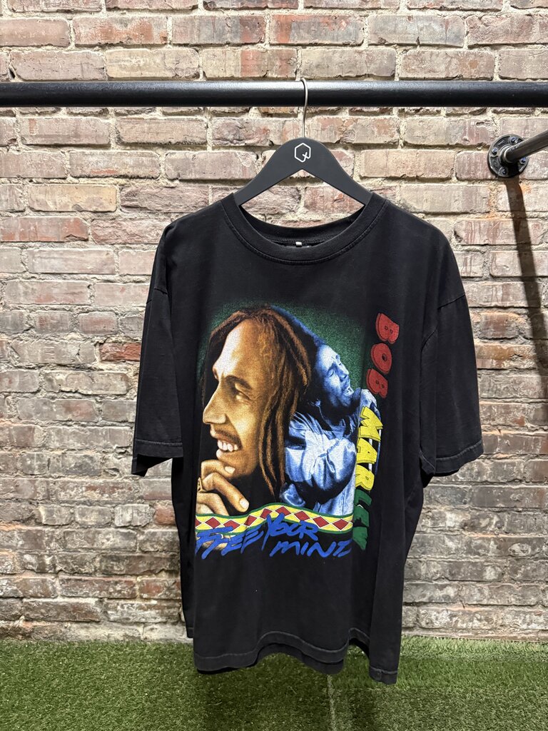 90s Bob Marley Free Your Mind Tee Sz. XXL