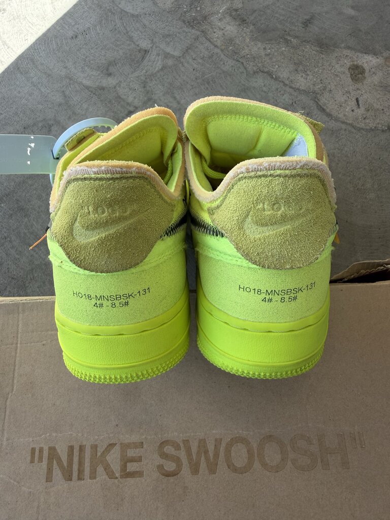 Nike Air Force 1 x Off White Volt Sz. 7.5