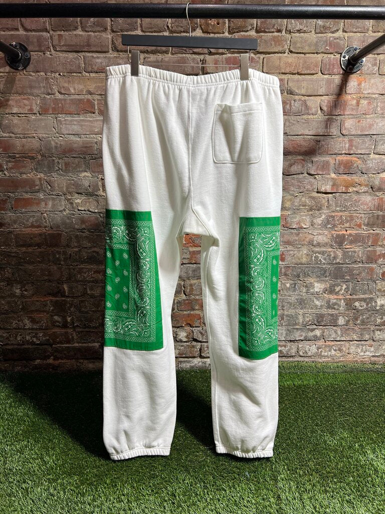 TNF x Supreme Bandana Sweats White/Green Sz. 2XL
