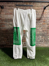 TNF x Supreme Bandana Sweats White/Green Sz. 2XL