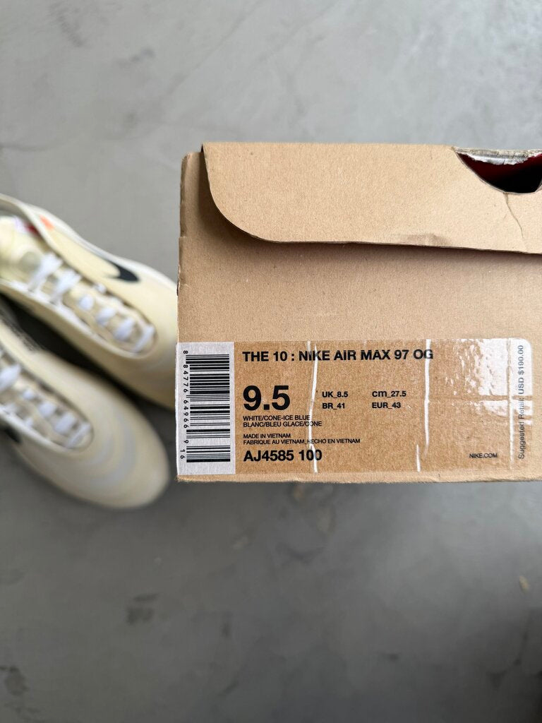 Off-White x Nike Air Max 97 The Ten Sz. 9.5