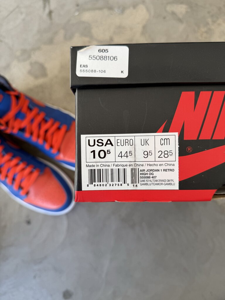 Jordan 1 High OG Knicks Sz. 10.5