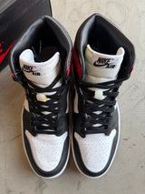 Jordan 1 Satin Black Toe Sz. 10.5M | 12W