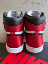 Jordan 1 Satin Black Toe Sz. 10.5M | 12W