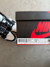 Jordan 1 Satin Black Toe Sz. 10.5M | 12W