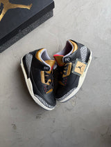 Jordan 3 Black Cement Gold Sz. 10.5W | 9M
