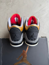 Jordan 3 Black Cement Gold Sz. 10.5W | 9M
