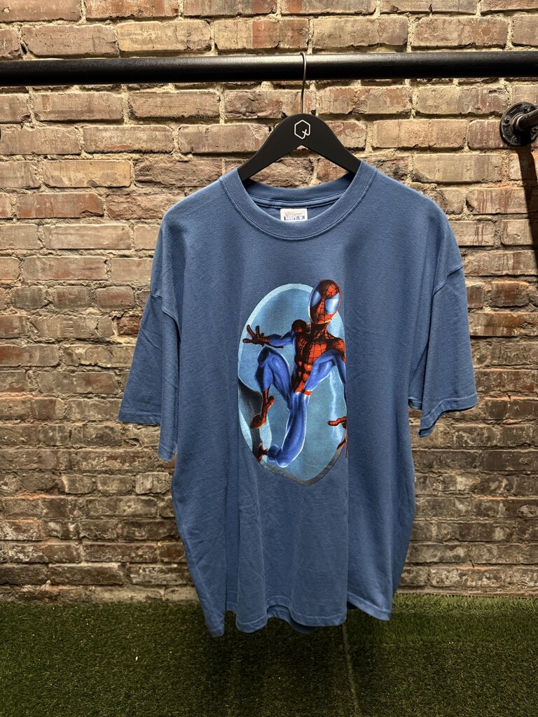 2002 Marvel Spider Man Tee Turquoise Sz. S