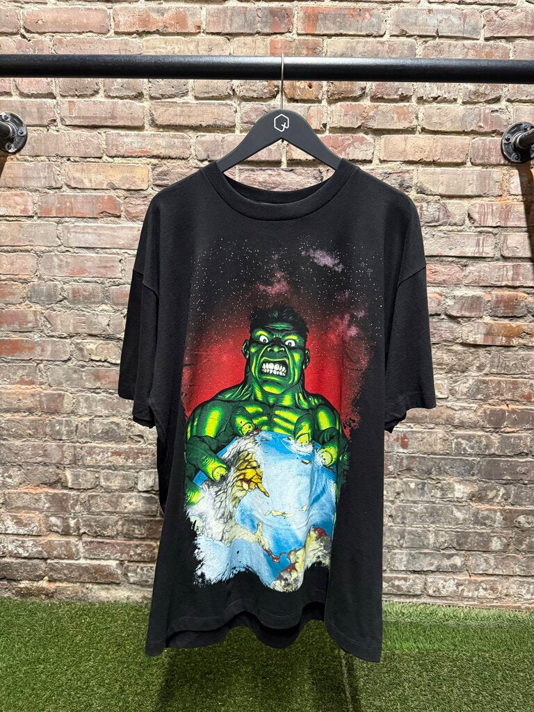 2001 Marvel World Hulk Mad Engine Tee Sz. XL