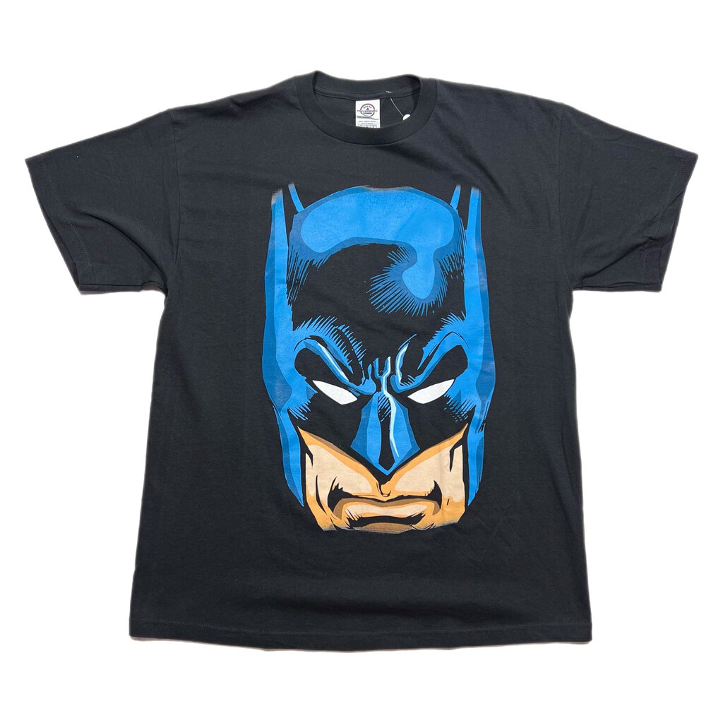 2001 Batman Full Face Graphic Tee Black Sz. L