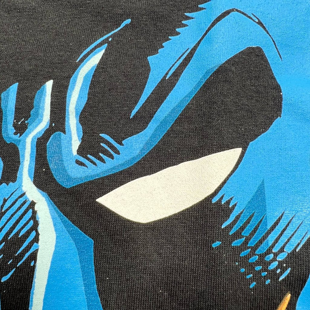 2001 Batman Full Face Graphic Tee Black Sz. L