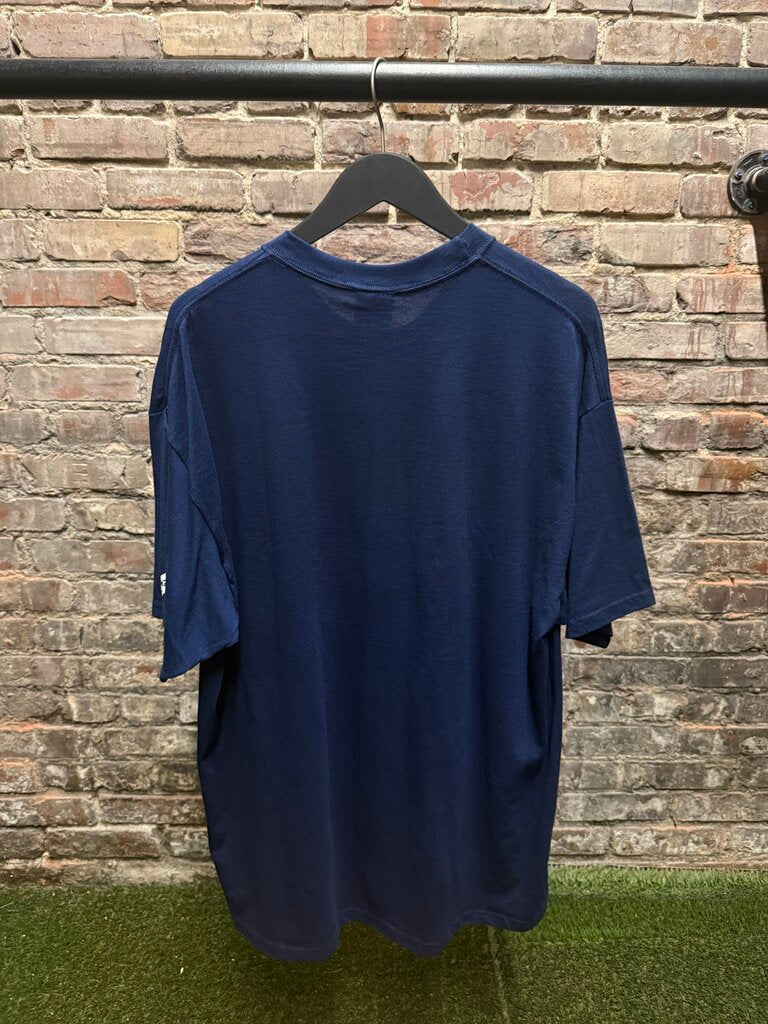 2001 Batman Animated Series Bat Signal Tee Navy Sz. XL
