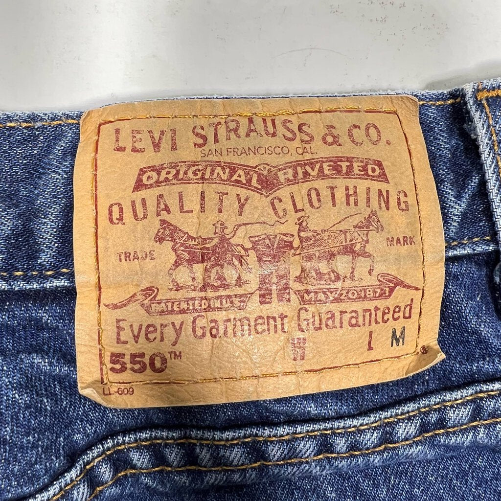 Levi's Straight Leg Slant Seam Denim Pants Stonewash Sz. 28 x 32