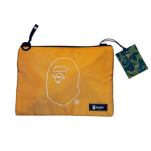 BAPE Zip Up Pouch Orange