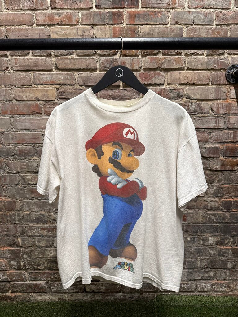 Vintage Super Mario Tee White Sz. L