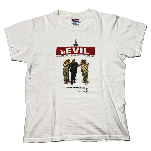 1995 Vintage BAPE See No Evil Tee White Sz. S