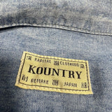 Kapital Jean Bone Button Up Blue Sz. 3