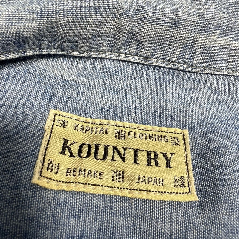 Kapital Jean Bone Button Up Blue Sz. 3