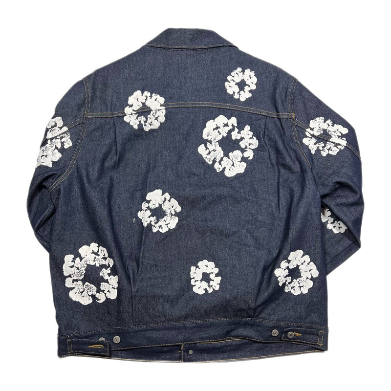 Denim Tears Cotton Wreath Jean Jacket Black Sz. M